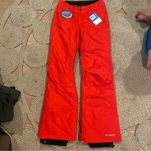 Columbia hot pink womens snow ski Bugaboo pants omnitech XS NWT